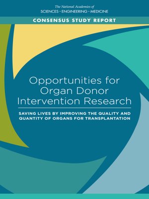 cover image of Opportunities for Organ Donor Intervention Research